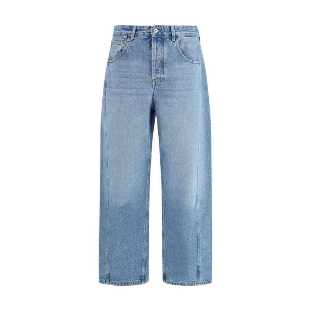 Jacquemus Polyester Denim Jeans Men Blue Bottoms